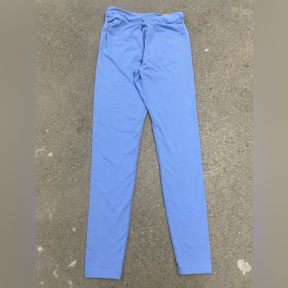 NWT Victoria’s Secret VS PINK Light Blue Stretch Leggings size Medium - Picture 3 of 12
